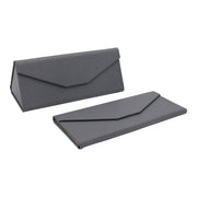 Solid grey Color Eco Leather Magnetic Folding Hard Case for Sunglasses (18)